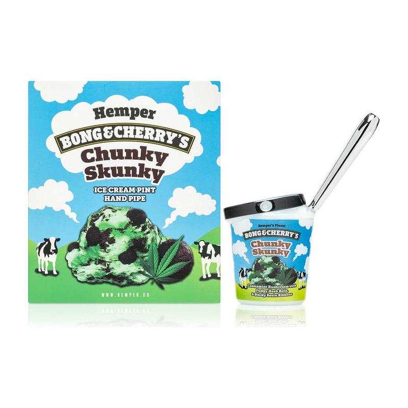 Hemper Bong & Cherry's Ice Cream Hand Pipe