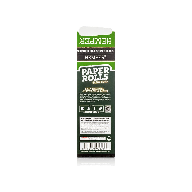 Hemper Classic Brown Glass Tipped Paper Rolls