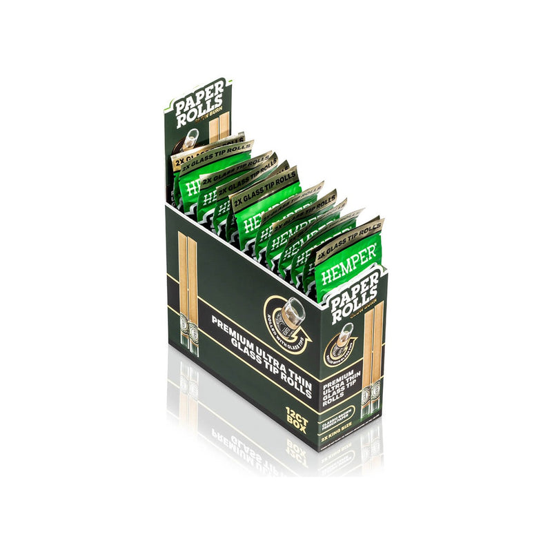 Hemper Classic Brown Glass Tipped Paper Rolls