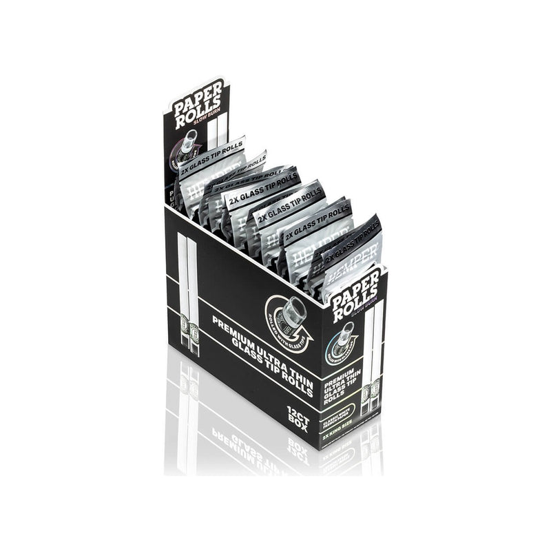 Hemper Classic White Glass Tipped Paper Rolls
