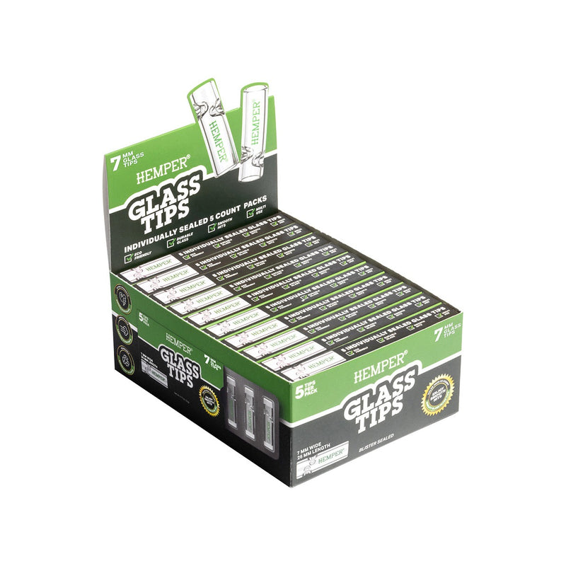 Hemper Glass Filter Tips 5pcs 7mm
