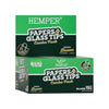 Hemper King Size Natural Brown Paper + 6mm Glass Tips
