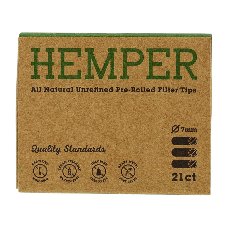Hemper Pre-Rolled Bullet Filter Tips 21pcs