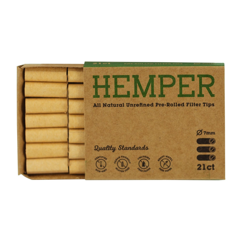 Hemper Pre-Rolled Bullet Filter Tips 21pcs
