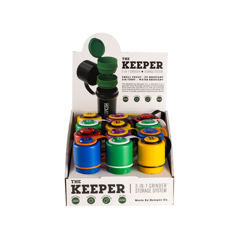 Hemper The Keeper 3-in-1 Grinder + Storage Two Tone