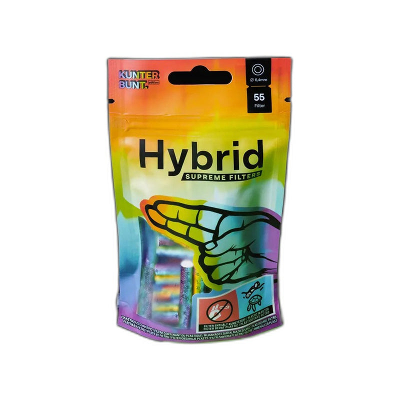 Hybrid Supreme Aktivkohlefilter - Rainbow (Pack of 55)