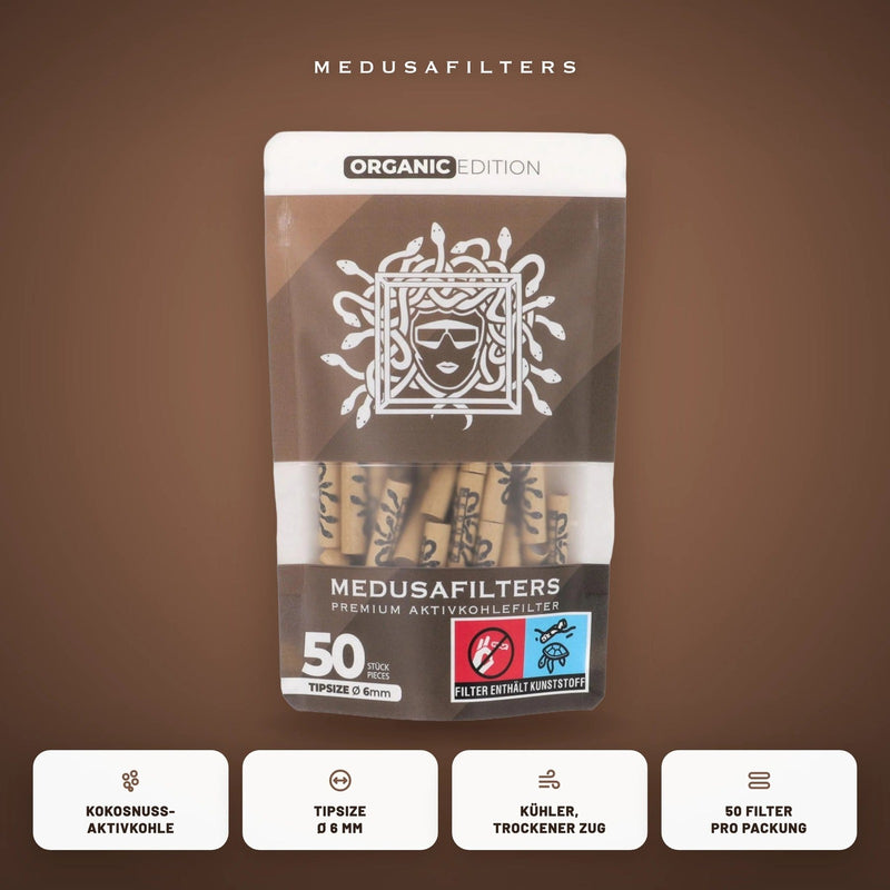 Medusa Aktivkohlefilter - Organic (Pack of 50)