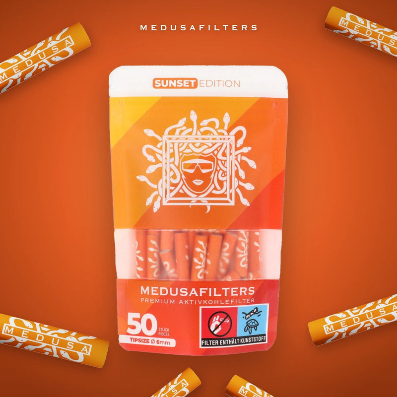 Medusa Aktivkohlefilter - Sunset (Pack of 50)