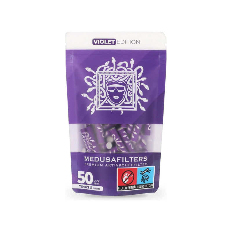 Medusa Aktivkohlefilter - Violet (Pack of 50)