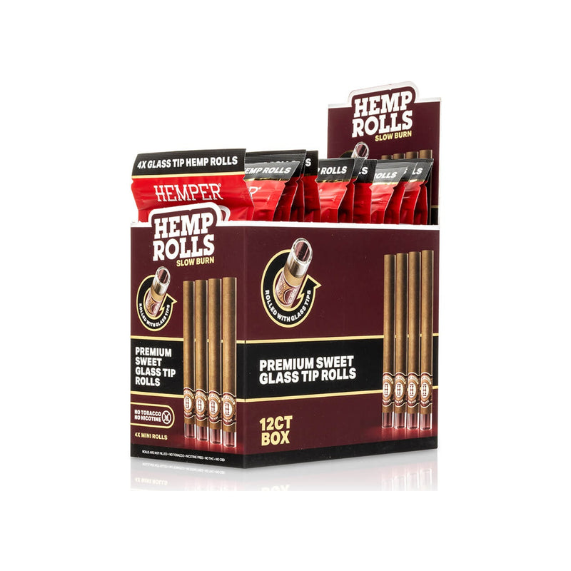 Hemper Pre-Rolled Glass Tipped Hemp Rolls Sweet - Mini Size