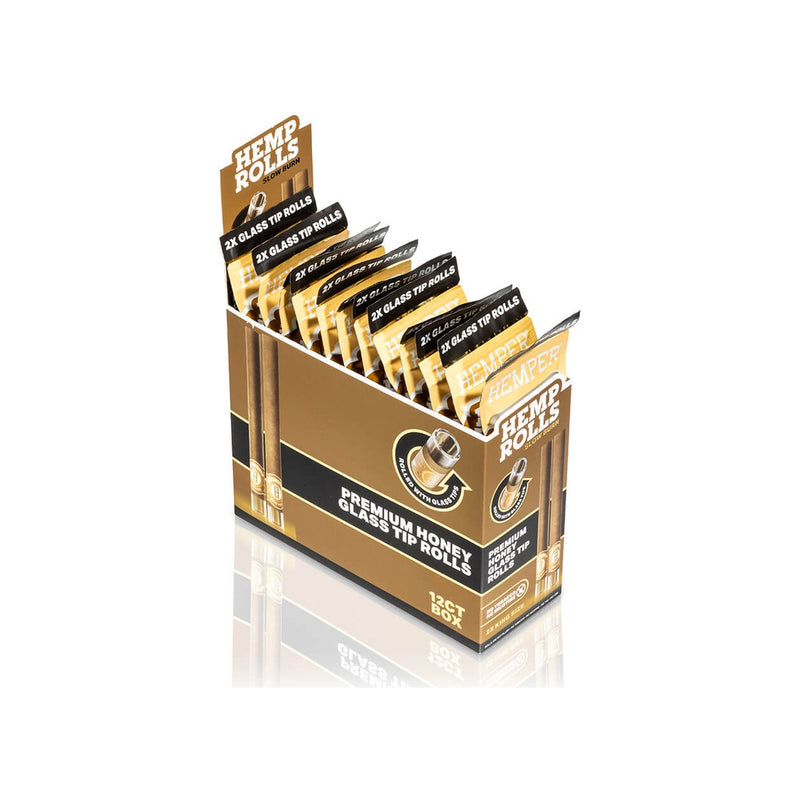 Hemper Pre-Rolled Glass Tipped Hemp Rolls Honey - King Size