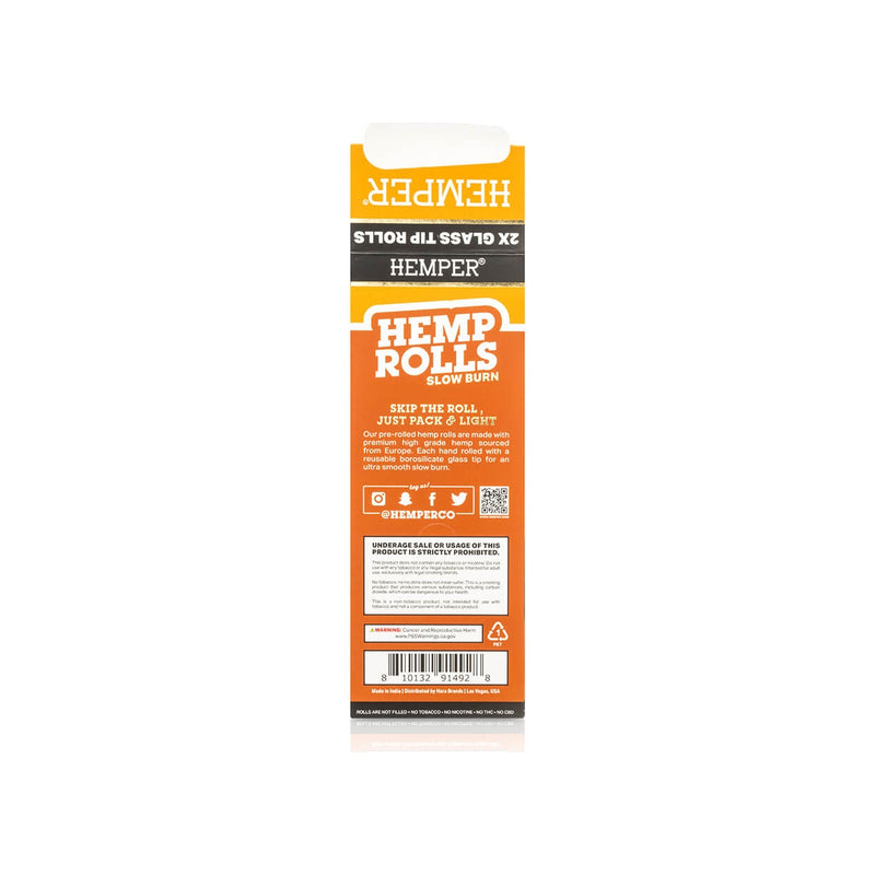 Hemper Pre-Rolled Glass Tipped Hemp Rolls Mango - King Size