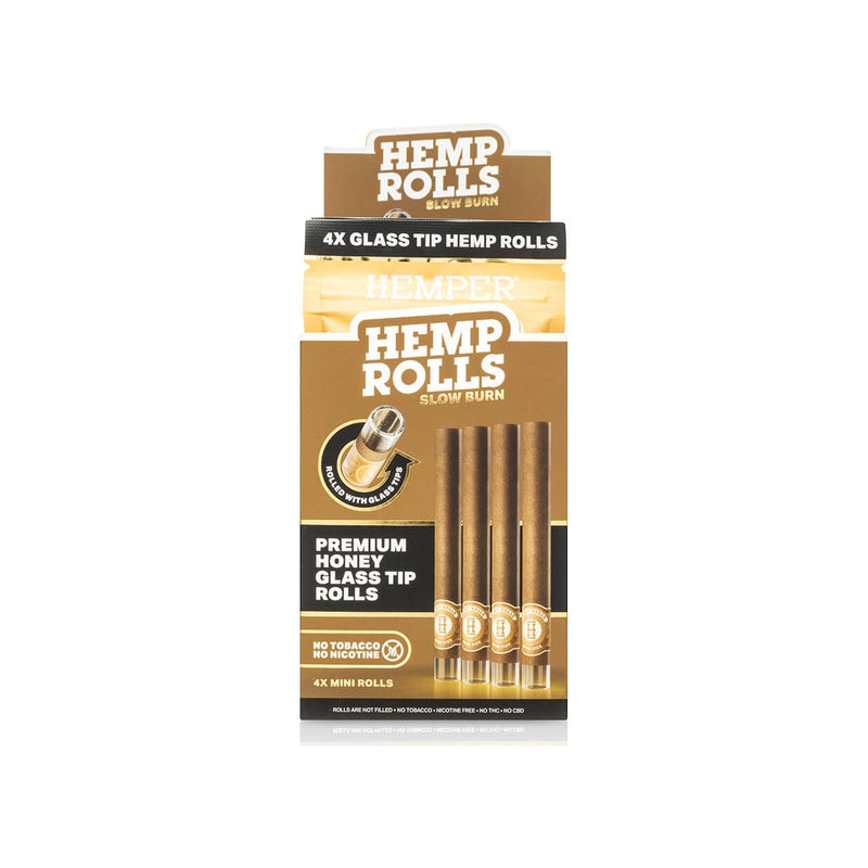 Hemper Pre-Rolled Glass Tipped Hemp Rolls Honey - Mini Size