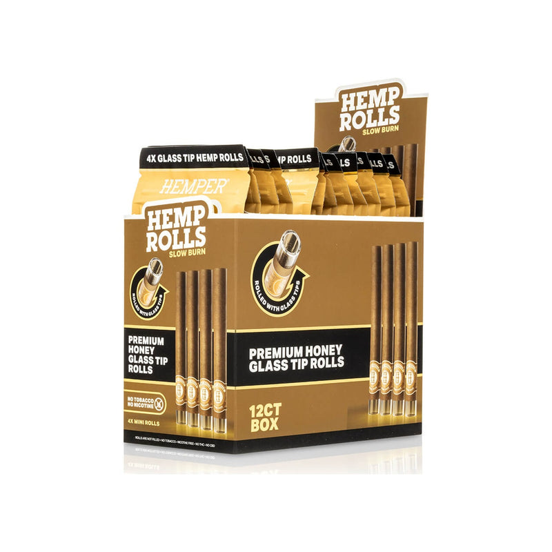 Hemper Pre-Rolled Glass Tipped Hemp Rolls Honey - Mini Size