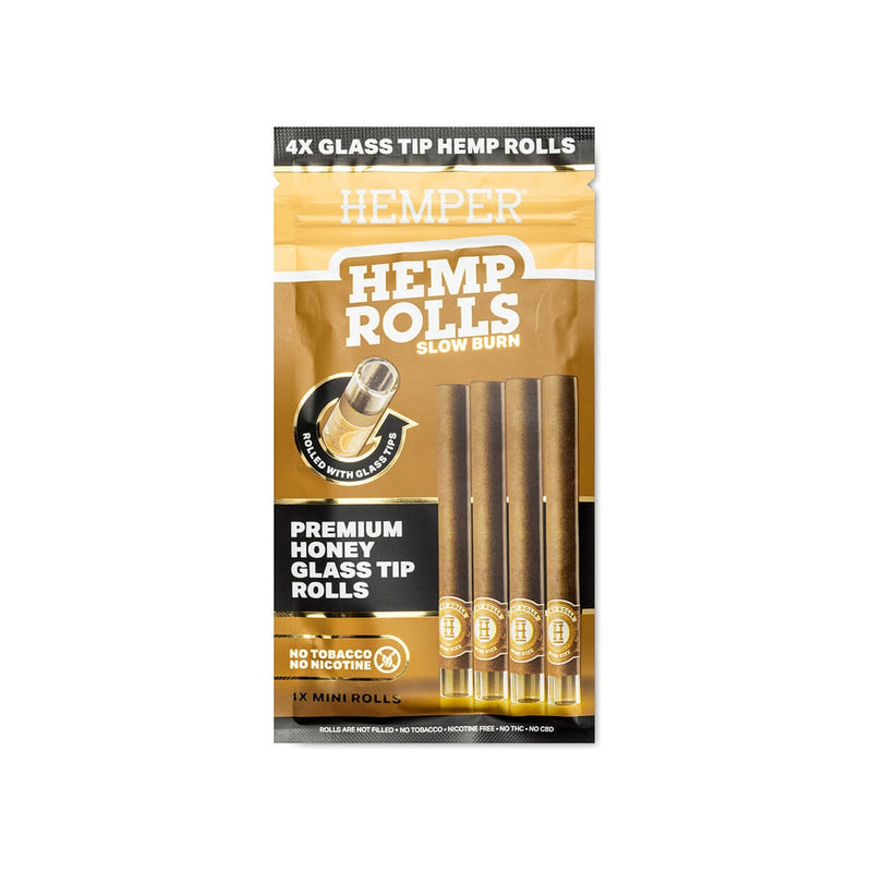 Hemper Pre-Rolled Glass Tipped Hemp Rolls Honey - Mini Size