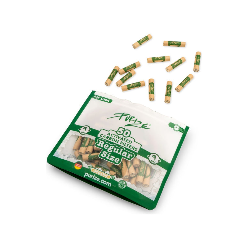 Purize Aktivkohlefilter Regular - Organic (Pack of 50)