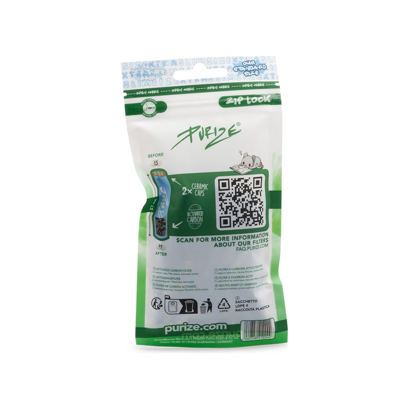 Purize Aktivkohlefilter XTRA Slim - Blue (Pack of 50)