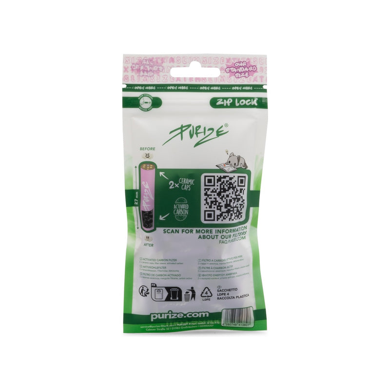 Purize Aktivkohlefilter XTRA Slim - Elder (Pack of 50)