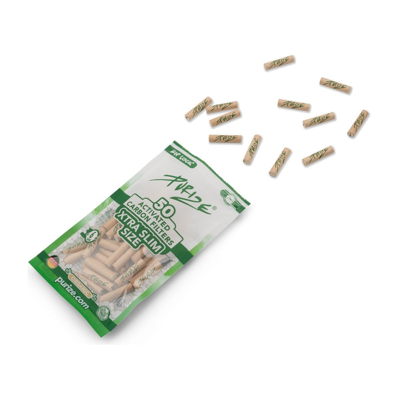 Purize Aktivkohlefilter XTRA Slim - Organic (Pack of 50)