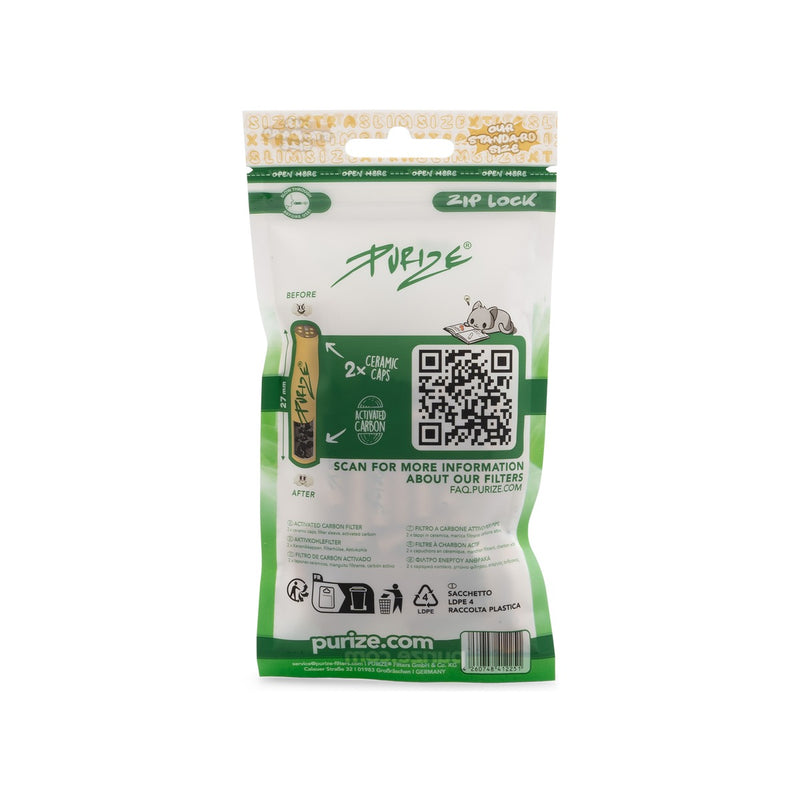 Purize Aktivkohlefilter XTRA Slim - Organic (Pack of 50)