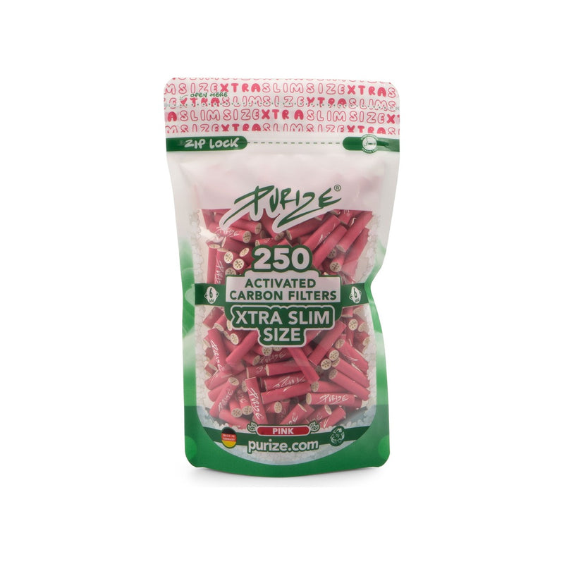 Purize Aktivkohlefilter XTRA Slim - Pink (Pack of 250)