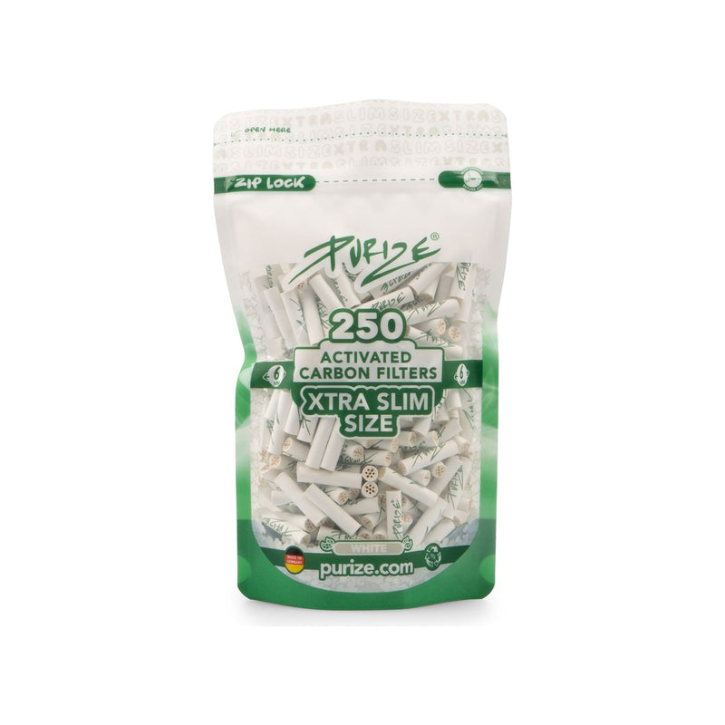 Purize Aktivkohlefilter XTRA Slim - White (Pack of 250)