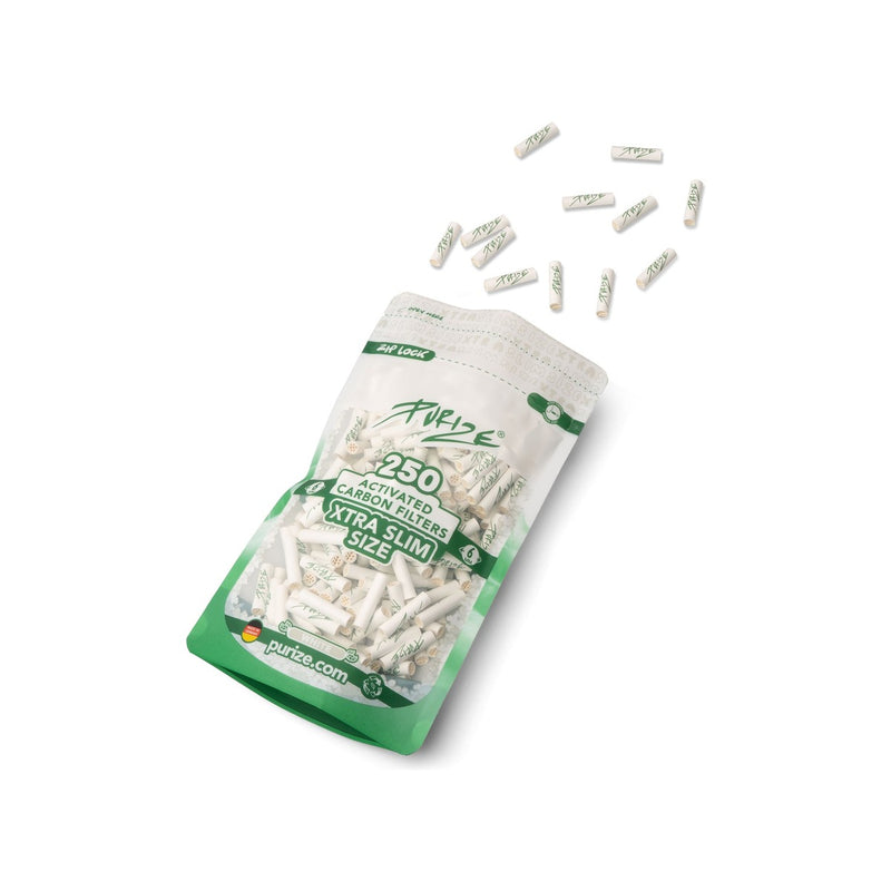 Purize Aktivkohlefilter XTRA Slim - White (Pack of 250)