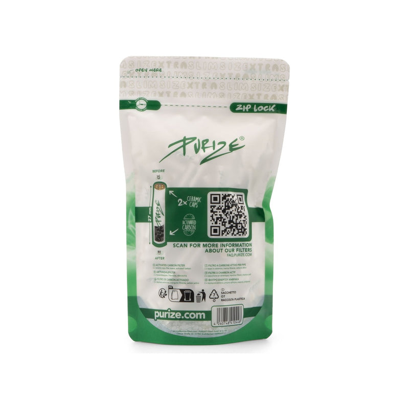 Purize Aktivkohlefilter XTRA Slim - White (Pack of 250)