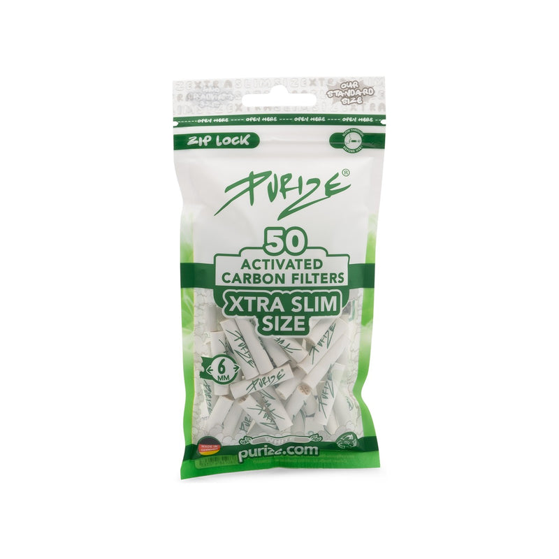 Purize Aktivkohlefilter XTRA Slim - White (Pack of 50)