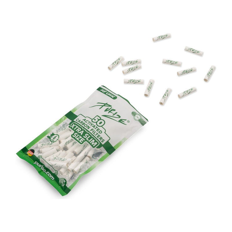 Purize Aktivkohlefilter XTRA Slim - White (Pack of 50)