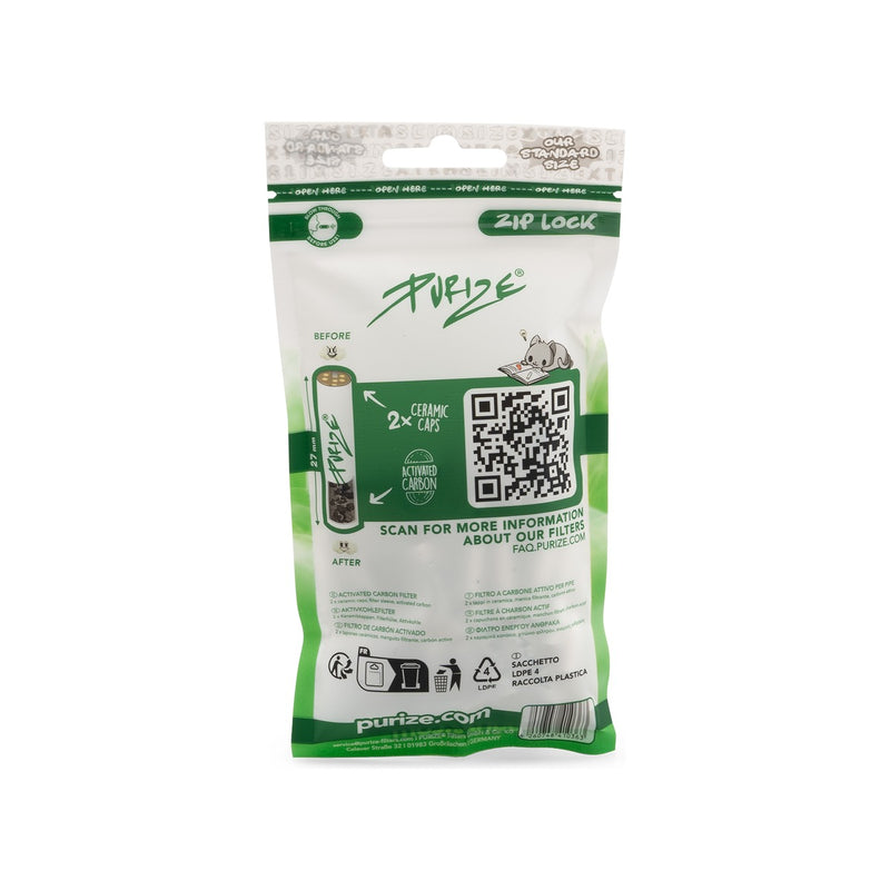 Purize Aktivkohlefilter XTRA Slim - White (Pack of 50)
