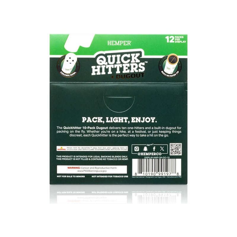 Hemper Quick Hitters + Dugout 10pcs Natural