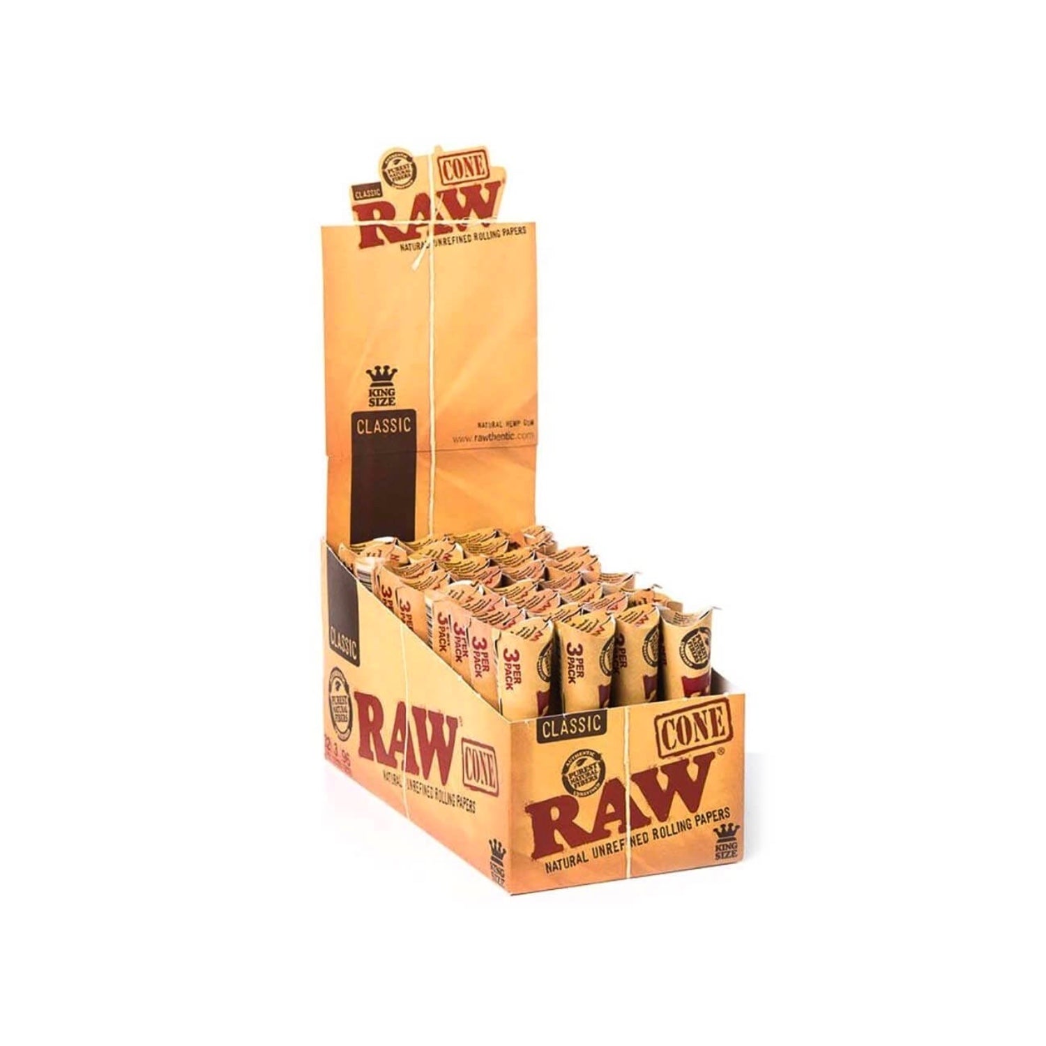 Raw King Size Cones Display