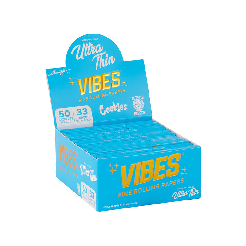 VIBES x Cookies - King Size Ultra Slim Papers - Display